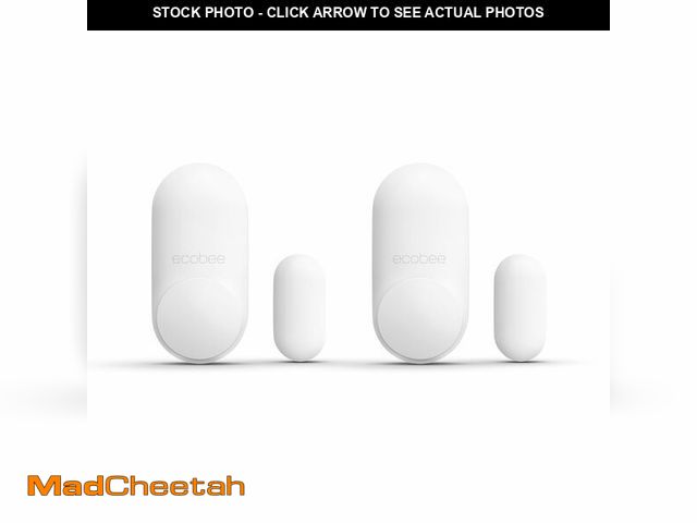 Lot 74-13542509 - ecobee Smart Sensor for Doors &amp; Windows 2 Pack - Wifi Contact Sensor for Home Security, Energy S...