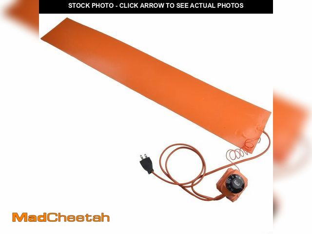 Lot 74-14204990 - 1200W Silicone Heating Pad 110V/220V Rubber Heating Blanket Hot Heating Pad With Controller For Guit...