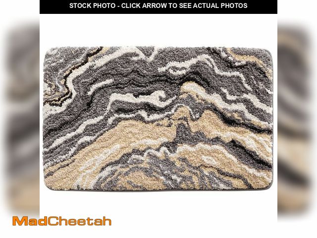 Lot 74-14331037 - Ankah Luxurious Nordic Bathroom Rug, Extra Soft Fluffy Bath Mat, Absorbent, Non-Slip, Easy to Care a...