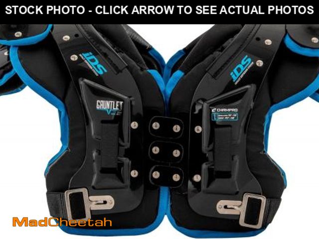 Lot 74-12398901 - Champro Gauntlet II Football Shoulder Pads, Small,Black - UNUSED