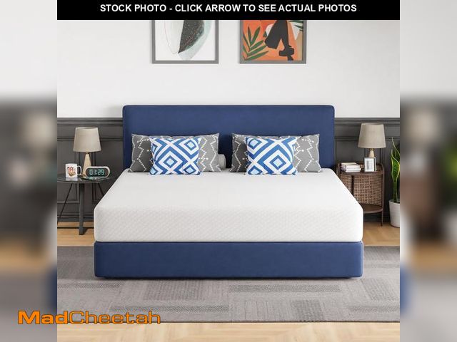 Lot 74-12243765 - FDW | 10 Inch King Mattress | Medium Firm | Gel Memory Foam Mattress | White | Bed in a Box, CertiPU...