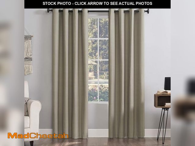 Lot 74-12527784 - Sun Zero 64367 Vance 2-Piece Magnetic Closure 100% Blackout Back Tab Curtain - UNUSED