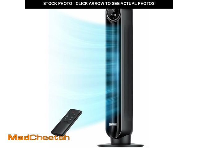 Lot 74-13041263 - (MISSING REMOTE) Dreo Tower Fan for Bedroom, 25ft/s Velocity Quiet Floor Fan, 90 degree Oscillating ...