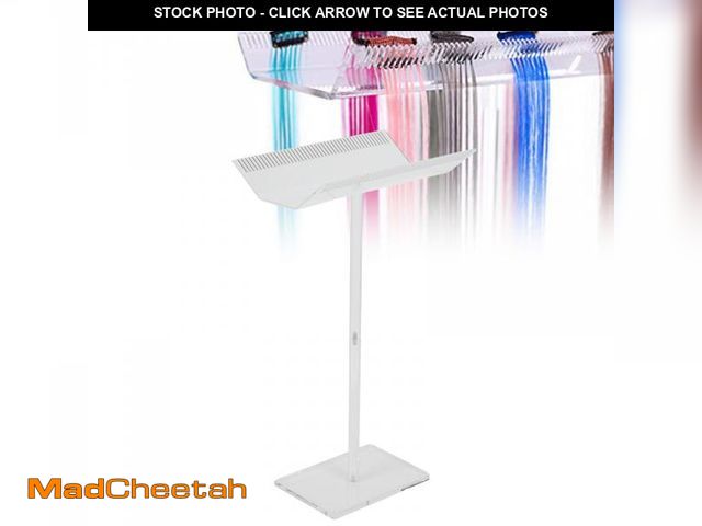Lot 74-11559500 - Zetiling Acrylic Hair Extension Holder Double Sided Transparent Hair Rack Stand for Wigs, Adjustable...