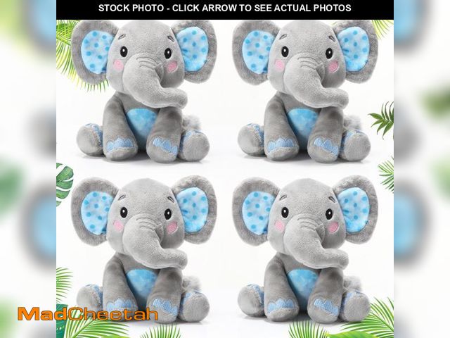 Lot 74-12117336 - Libima 4 Pcs Small Elephant Stuffed Animals Bulk 6 Inch Cute Elephant Plush Sets Soft Cuddly Stuffed...