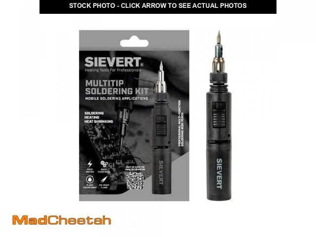 Lot 74-12517531 - SIEVERT Multi-Burner Tip Soldering Iron Kit (Butane Not Included) - UNUSED