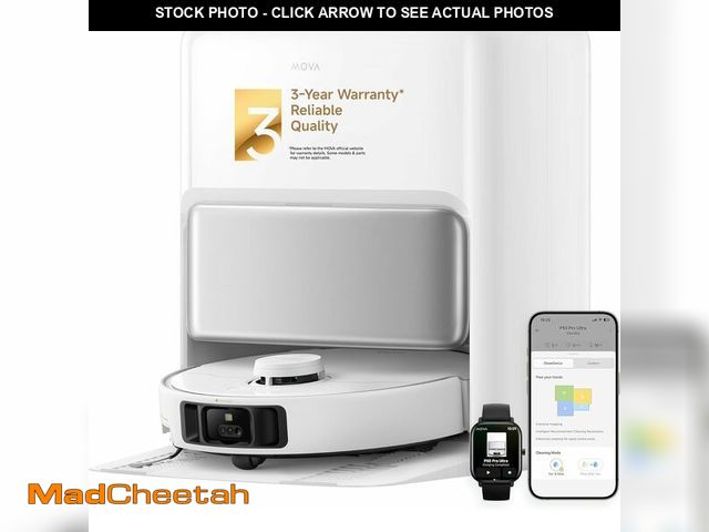 Lot 74-13581846 - Mova P50 Pro Ultra Robot Vacuum and Mop, 19,000Pa Suction with Anti-Tangle Brush, Removable &amp; Li...