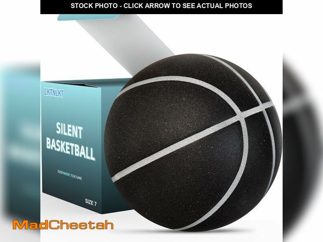 Lot 74-12604935 - LKTNLKT Silent Basketball Size 7 (29.5") Ã¢â¬â Grooved Airless Foam Indoor Basketball for Quiet D...
