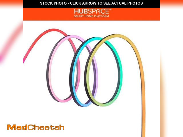 Lot 74-12691464 - Hampton Bay Smart 1000 Lumen 16 ft. White 120V Plug-in/12V Neon Flex LED RGB Outdoor Rope Light Powe...