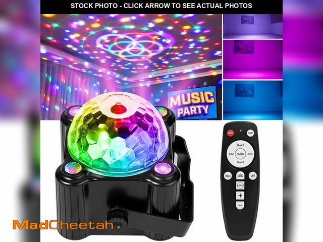 Lot 74-14061478 - Laucnpty Disco Ball Party Lights Sound Activated Strobe DJ Stage Lighting for Indoor Room Outdoor Da...