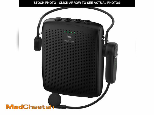 Lot 74-14303890 - WinBridge Voice Amplifier with Bluetooth, Portable Speaker and Microphone Set, Wireless Mic Headset ...