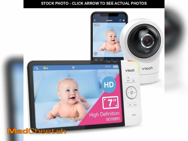 Lot 74-12848143 - VTech RM7764HD 1080p WiFi Remote Access Baby Monitor, 360ÃÂ° Pan&amp;Tilt, 7Ã¢â¬Â 720p HD Display...