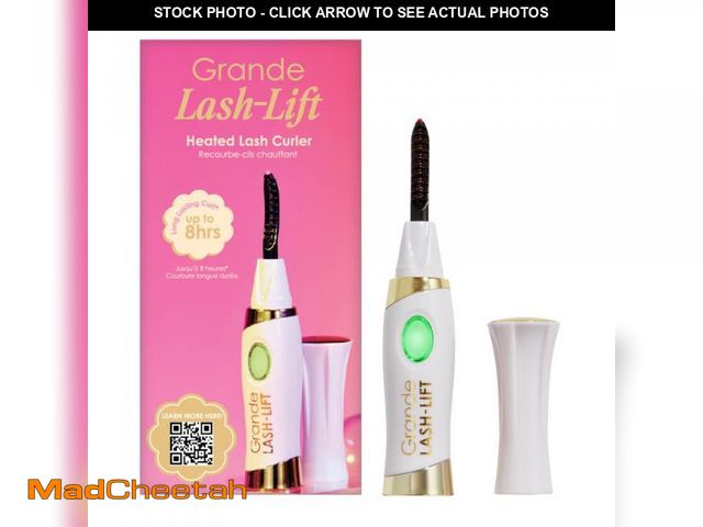 Lot 74-12436688 - Grande Cosmetics LASH-LIFT Heated Lash Curler, Rechargeable and Travel Friendly, 2 Heat Settings, Wh...