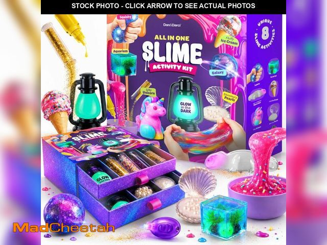 Lot 74-14152937 - Slime Kit for Girls Ages 8-12 - All-in-One DIY Slime Making Kit, Galaxy Unicorn Glow-in-the-Dark Sli...