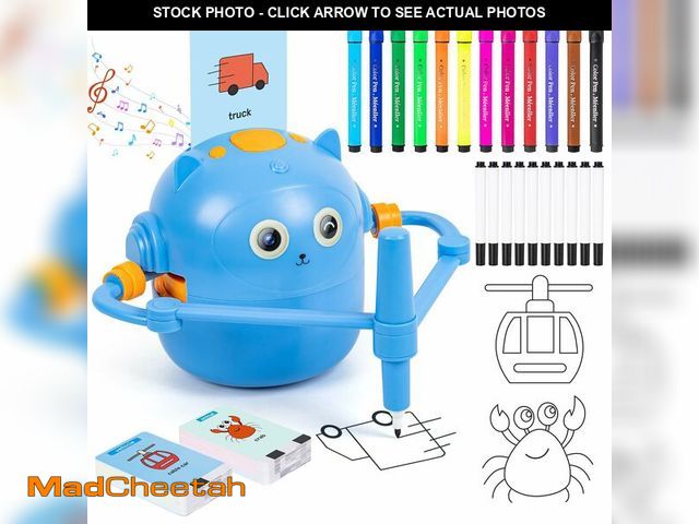 Lot 74-14333314 - Drawing Robot for Kids with Music, Interactive Educational Drawing Machine with 100 Drawing Cards &a...