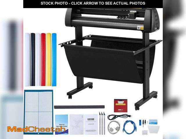 Lot 74-13836408 - VEVOR Vinyl Cutter 34 Inch Bundle, Vinyl Cutter Machine Manual Vinyl Plotter Cutter with Signmaster ...