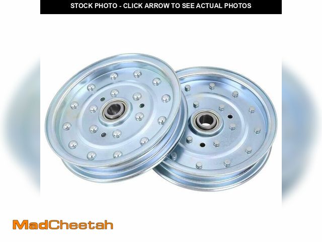 Lot 74-14263391 - 2 Pack 6 3/4" 808-129C Deck Spindle Idler Pulley Compatible with Land Pride Razor Z44 Z48 Z52 Z54 ZS...