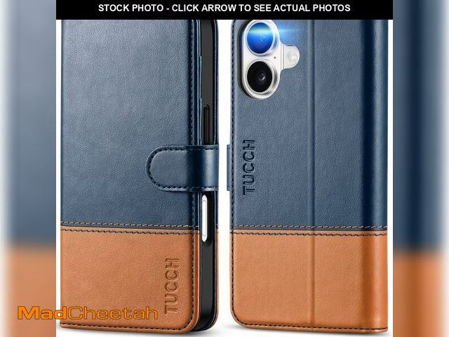 Lot 74-13085613 - TUCCH Wallet Case for iPhone 17 (6.3") 2025, 4 Card Holders, RFID Blocking, Stand, Shockproof TPU Sh...