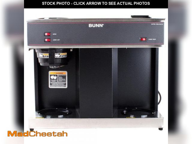Lot 74-12425138 - Bunn VPS 12-Cup Commercial Coffee Maker with 3 Warmers, 04275.0031 - UNUSED