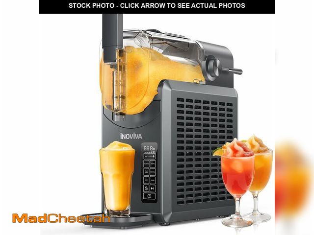 Lot 74-13042410 - Slushie Machine, No Ice Needed, INOVIVA 72 oz Frozen Drink Maker for Home with Self-Cleaning, 5 Pres...