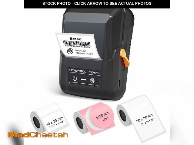 Lot 74-13965796 - SUPVAN T50M Pro Bluetooth Label Maker Machine with 3 Tapes, Wide Waterproof Label, Versatile App wit...