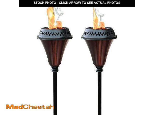 Lot 74-14350881 - Jayanita Exports Pvt Ltd Deco Window 60" Large Flame Garden Torch with ... - USED