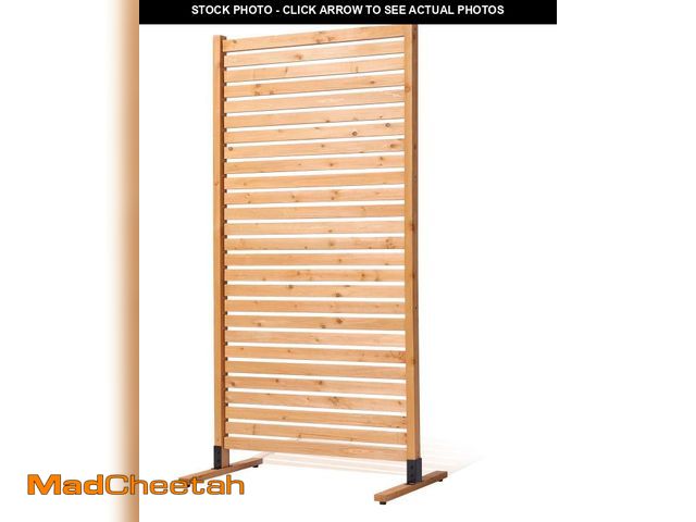 Lot 74-12161672 - VEVOR Wooden Privacy Screen, 36" W x 76" H Outdoor Privacy Screen, Freestanding Wood Privacy Panel w...