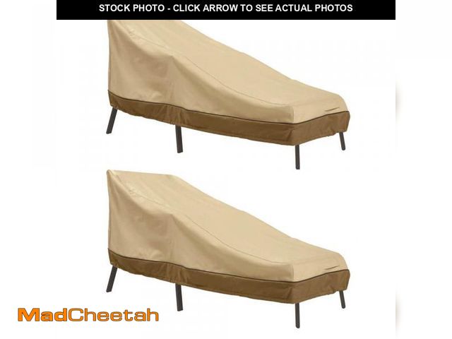 Lot 74-12376508 - Classic Accessories Veranda Patio Chaise Lounge Cover (2-Pack) - UNUSED