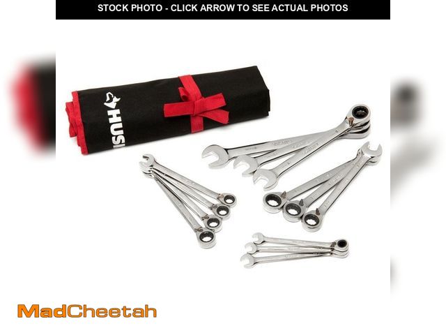 Lot 74-12691586 - Husky Master Metric Reversible Ratcheting Wrench Set (13-Piece) - UNUSED