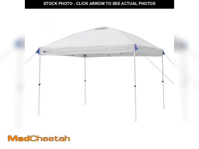 Lot 74-12406052 - Ozark Trail 10x10 Instant Pop Up Canopy Tent with Simple Push Setup â Straight Leg Pop-Up Tent for...