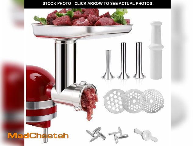 Lot 74-12502111 - KINGEAGLE Food Grinder Attachment for KitchenAid Mixers,Stainless Steel Dishwasher Safe Meat Mincer ...