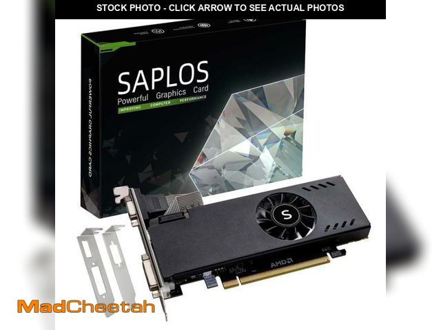 Lot 74-12052017 - SAPLOS Radeon RX 550 Low Profile Graphics Card, 4GB GDDR5 128-bit, HDMI VGA DVI-D, Video Card for PC...
