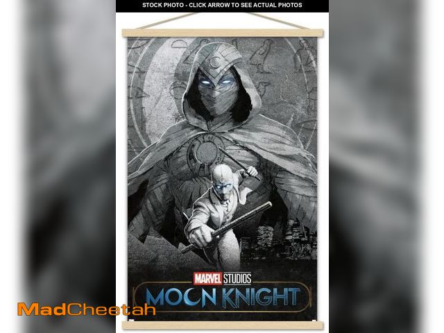 Lot 74-12141492 - Marvel Moon Knight - Teaser Wall Poster with Magnetic Frame, 22.375" x 34" - USED