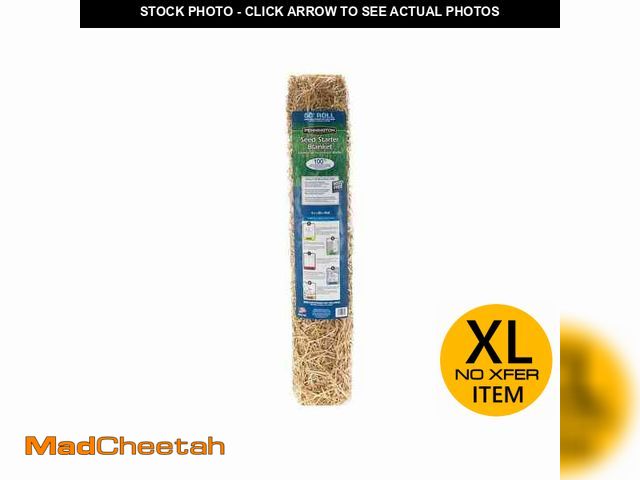 Lot 74-13796061 - Pennington 4 ft. W x 50 ft. L Wheat Straw Grass Blanket Erosion Control Blanket Biodegradable for Sl...