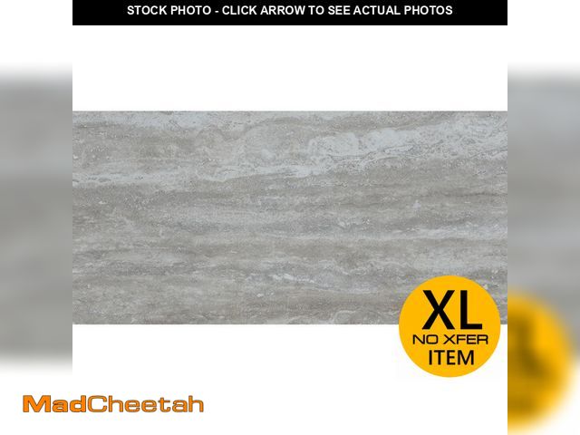 Lot 74-12856643 - (PALLET OF 5) MSI Pietra Trevi Gray 12 in. x 24 in. Polished Porcelain Travertine Look Floor and Wal...