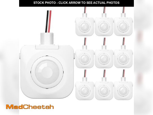 Lot 74-14147081 - EverElectrix Ceiling Occupancy Motion Sensor, Passive Infrared Technology, High Bay Fixture Mount 36...