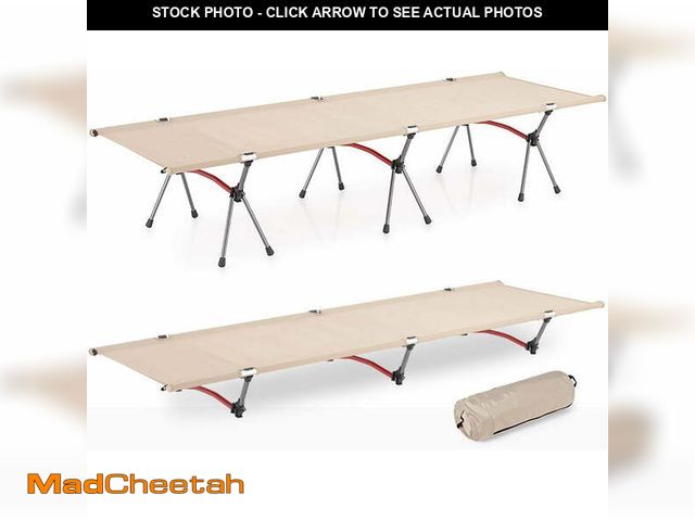 Lot 74-12780855 - Foldable High/Low 2 Modes Camping Cot, Portable Compact for Outdoor Travel, Base Camp, Hiking, Mount...