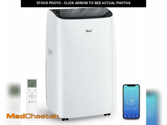 Lot 74-14614624 - (MISSING ACCESSORIES)12000 BTU Portable Air Conditioner for Rooms Up to 550 Sq. Ft - USED