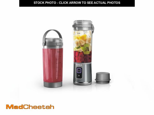 Lot 74-12686512 - Ninja Blast Portable Blender &amp; Accessories, Cordless, 18oz. Vessel, Personal Blender for Shakes ...