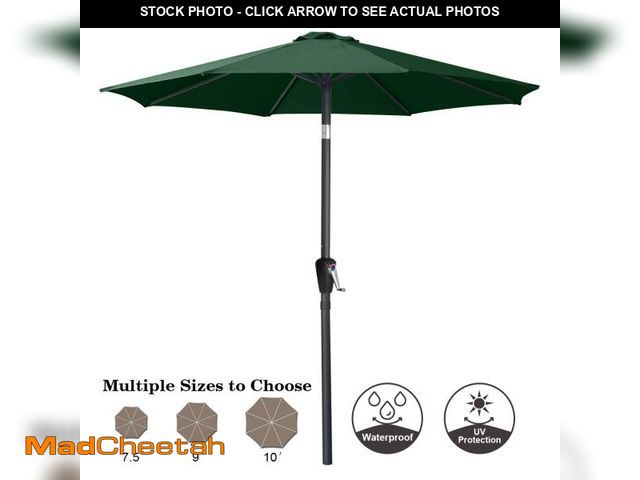 Lot 74-12479602 - Abccanopy 10FT Patio Umbrella With Push Button Tilt 13+Colors Green - UNUSED