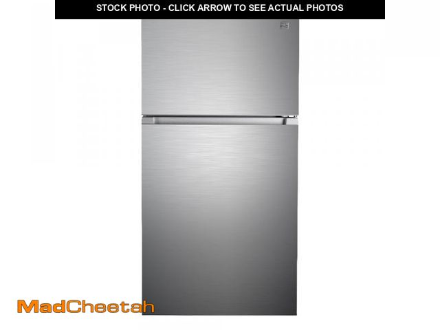 Lot 74-12130203 - Kenmore 33 in. 20.5 cu. ft. Capacity Refrigerator/Freezer with Full-Width Adjustable Glass Shelving,...