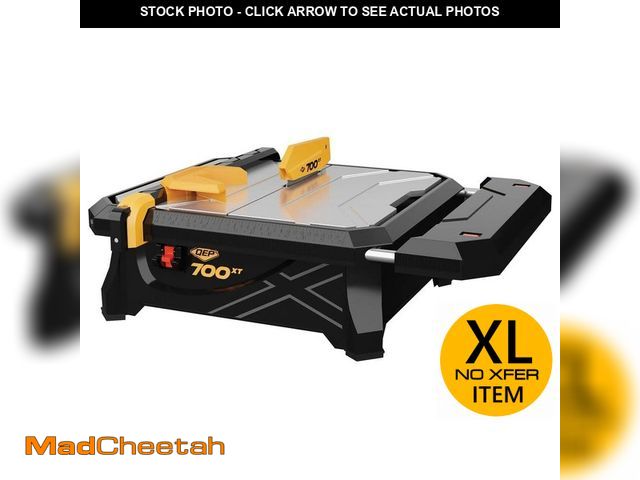 Lot 74-12691666 - QEP 700XT 3/4 HP Wet Tile Saw with 7 in. Blade and Table Extension - UNUSED