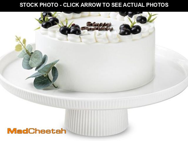 Lot 74-12328241 - KOBIKOBI 13 Inch Cake Stand, Ceramic Cake Stands for Party, Elegant Wedding Cake Plate for Dessert T...