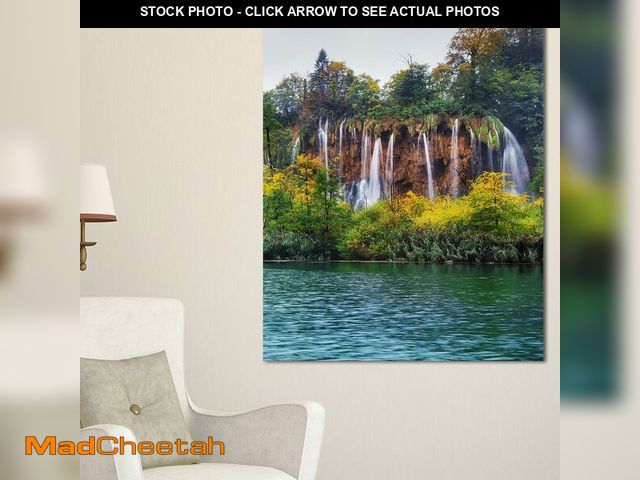 Lot 74-12761764 - Designart PT8994-30-40 Plitvice Lakes Croatia-Landscape Photo Canvas Art Print-30x40, 30x40, Blue - ...