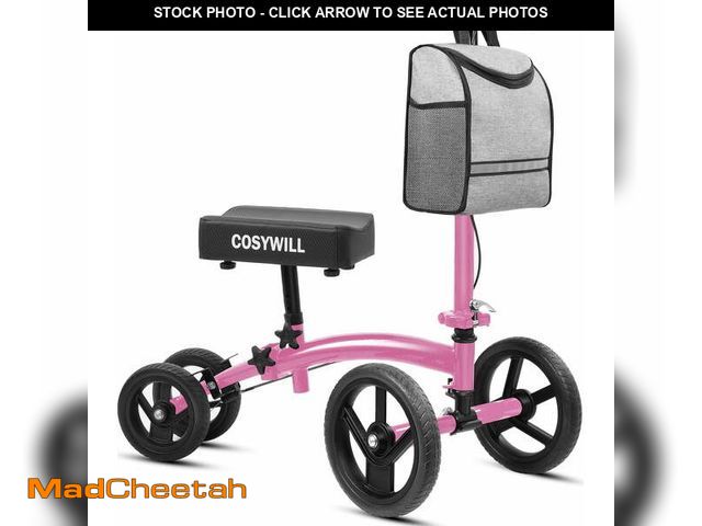 Lot 74-13779903 - COSYWILL Steerable Knee Scooter,Economy Knee Walker,All Terrain Foldable Medical Scooter for Foot In...
