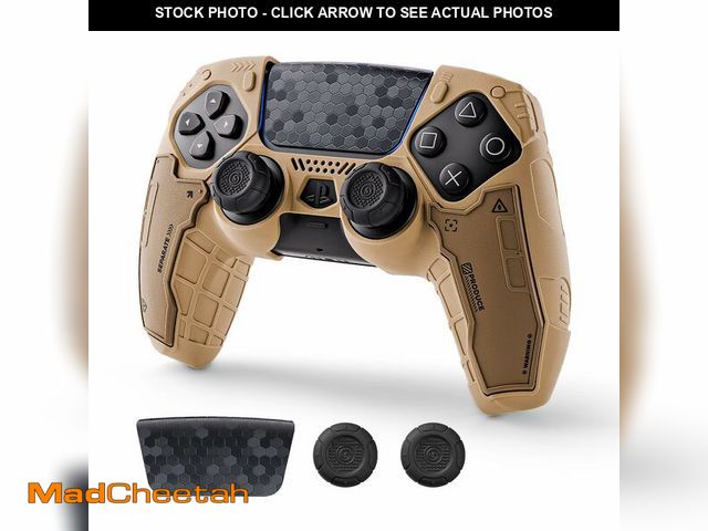 Lot 74-14297341 - GeekShare G.S.TAC Tactical PS5 Controller Skin Set: Non-Slip Silicone Cover Compatible with PS5 Wire...