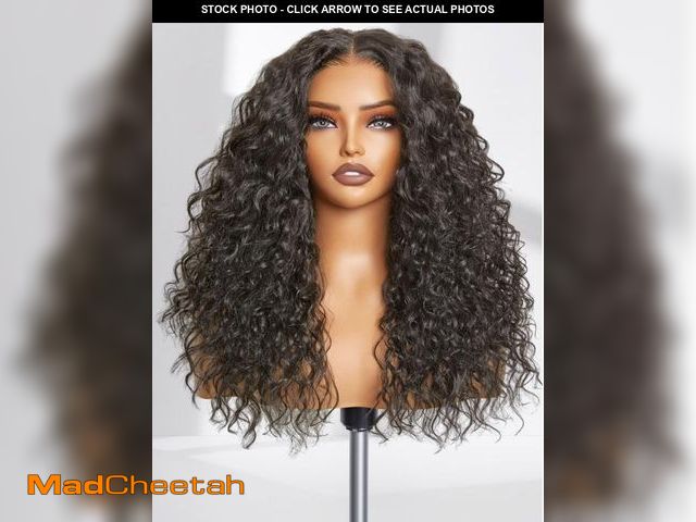 Lot 74-12307244 - GORGIUS Glueless Curly Lace Front Wig Pre Plucked Middle Part Closure Wig 20 Inch Natural Black Pre ...