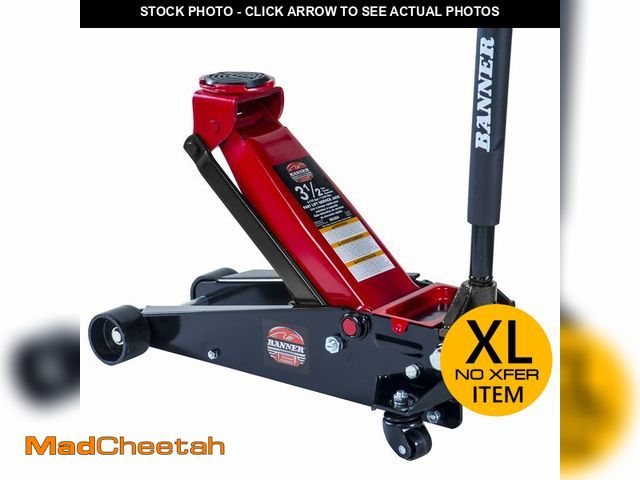 Lot 74-13123474 - Blackhawk B6350 Black/Red Fast Lift Service Jack - 3.5 Ton Capacity, 28 1/2" L x 13 3/4" W x 6 1/2" ...