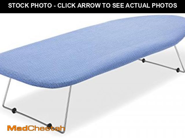 Lot 74-12400276 - Whitmor Tabletop Ironing Board - Scorch Resistant Cover - Blue - UNUSED