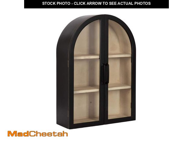 Lot 74-13866693 - Kate and Laurel Arcott 21 in. W x 8 in. D Black Wood Cabinet Decorative Wall Shelf - UNUSED